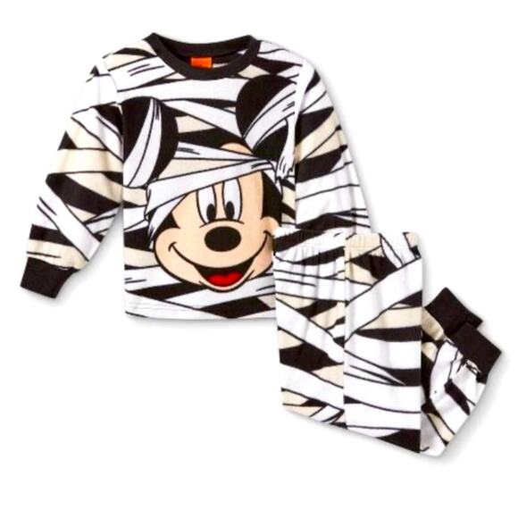 Disney pajamas Halloween Mickey Mouse Mummy 2pc Set NWT SZ 2T toddler fall - Picture 1 of 4